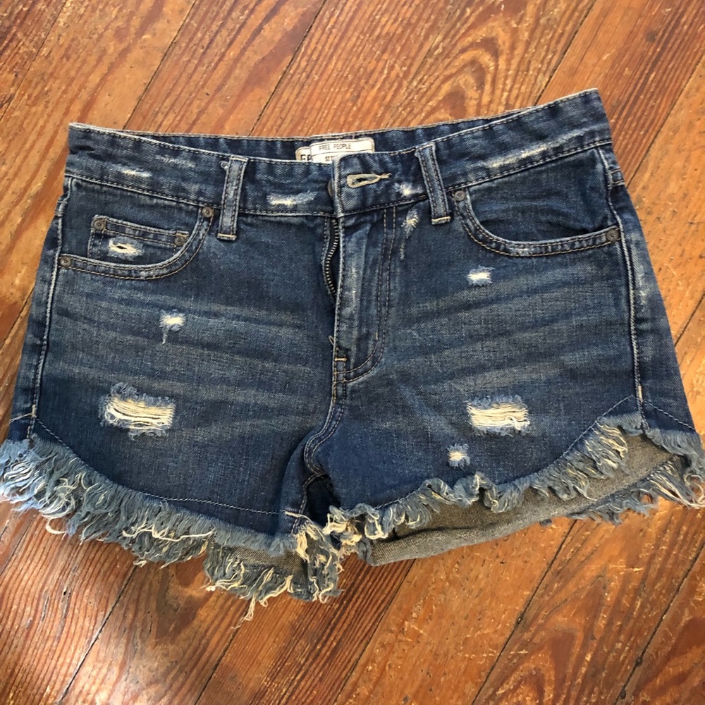 Free people jean shorts